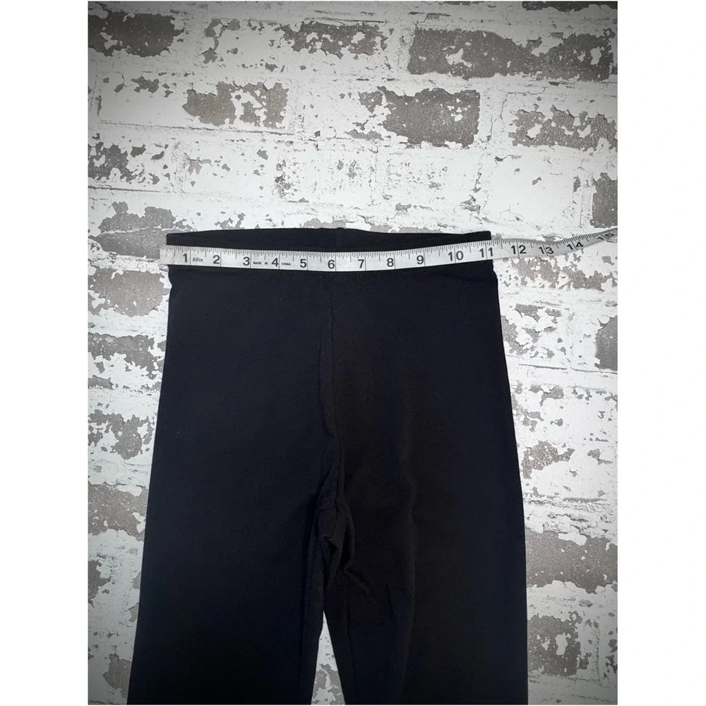 Old Navy Girls Black Built-In Tough Ruched Ankle Leggings Size L 10-12